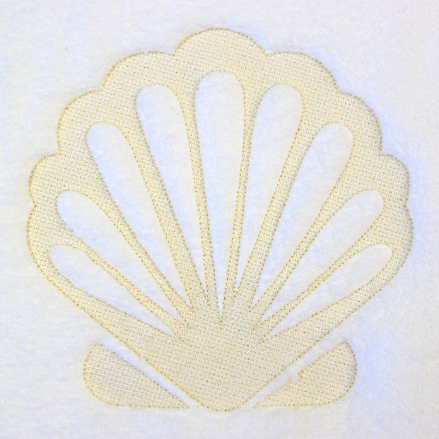 Blissful Fan Seashell (Embossed)