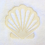 Blissful Fan Seashell (Embossed)
