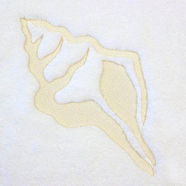 Blissful Conch Shell (Embossed)