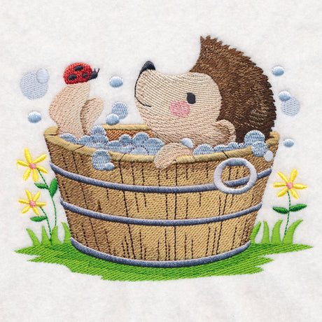 Woodland Bath Time - Hedgehog