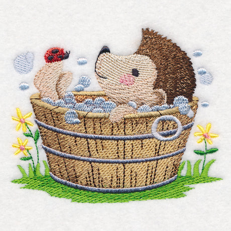 Woodland Bath Time - Hedgehog