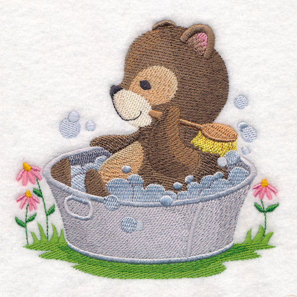 Woodland Bath Time - Bear