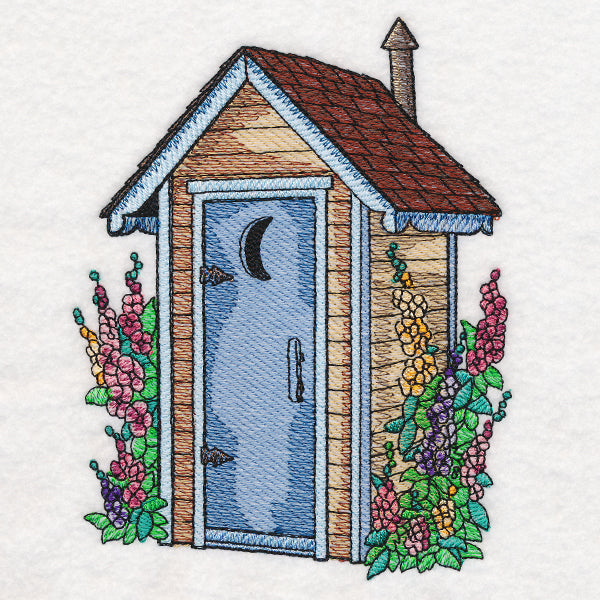 Floral Outhouse