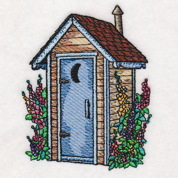 Floral Outhouse