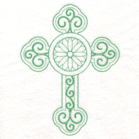 Daisy Budded Cross (Vintage)