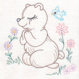 Praying Woodland Pals - Bear (Vintage)