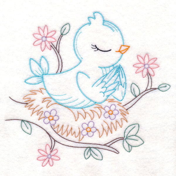 Praying Woodland Pals - Bird (Vintage)