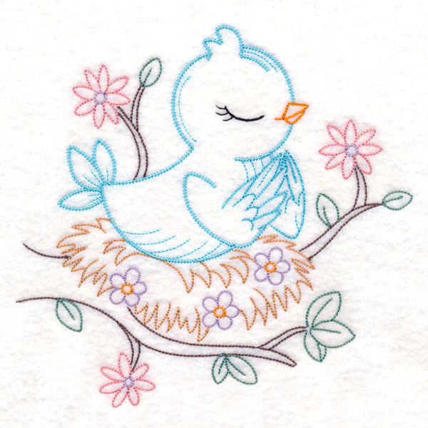 Praying Woodland Pals - Bird (Vintage)