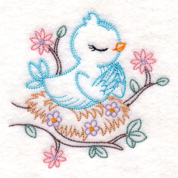 Praying Woodland Pals - Bird (Vintage)