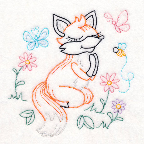 Praying Woodland Pals - Fox (Vintage)