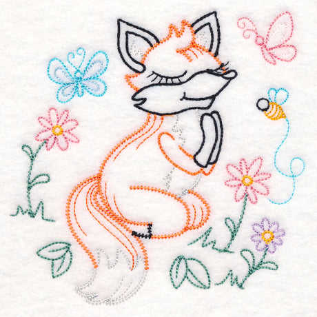 Praying Woodland Pals - Fox (Vintage)