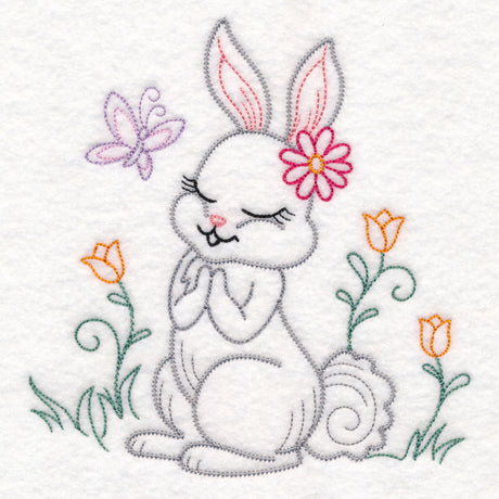 Praying Woodland Pals - Bunny (Vintage)