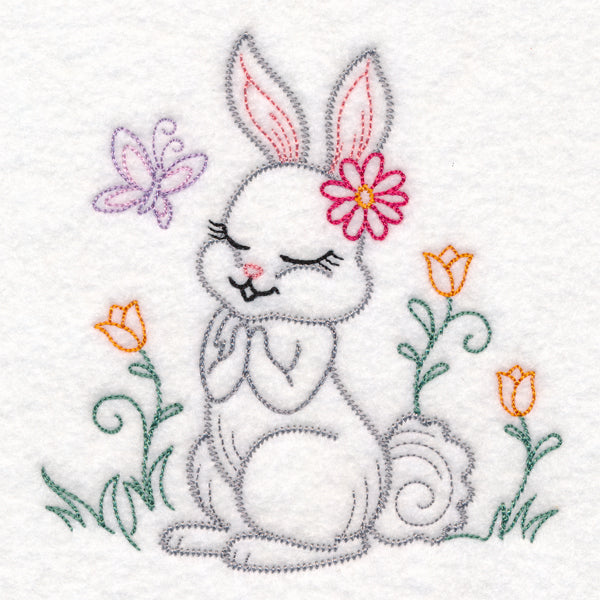 Praying Woodland Pals - Bunny (Vintage)