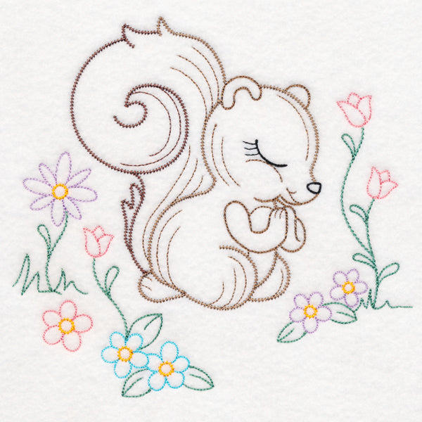 Praying Woodland Pals - Squirrel (Vintage)