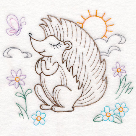 Praying Woodland Pals - Hedgehog (Vintage)