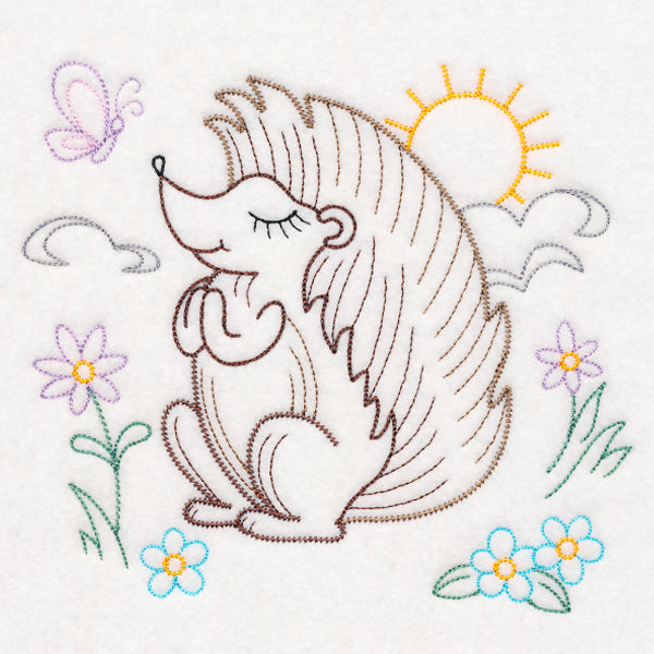 Praying Woodland Pals - Hedgehog (Vintage)