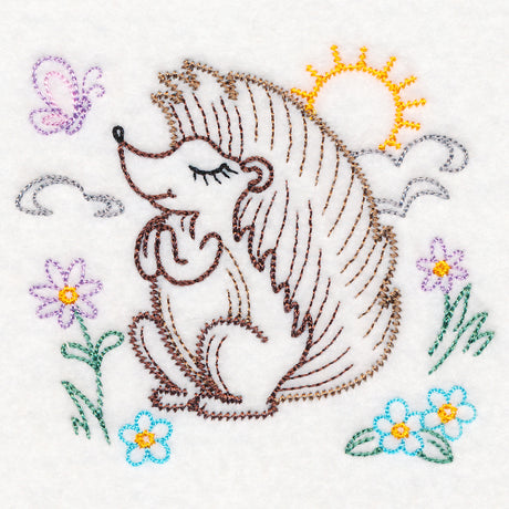 Praying Woodland Pals - Hedgehog (Vintage)