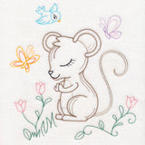 Praying Woodland Pals - Mouse (Vintage)