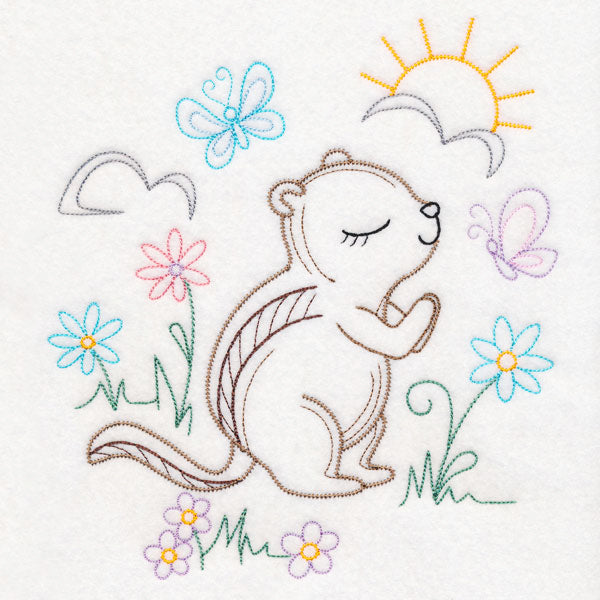 Praying Woodland Pals - Chipmunk (Vintage)