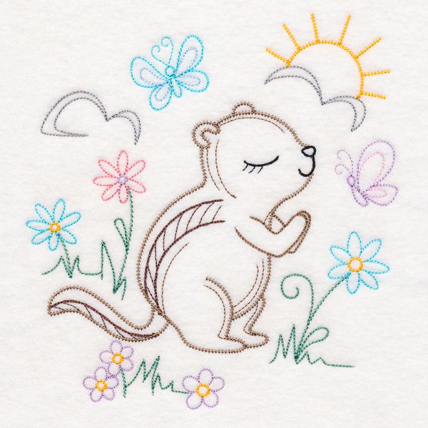 Praying Woodland Pals - Chipmunk (Vintage)