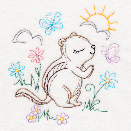 Praying Woodland Pals - Chipmunk (Vintage)