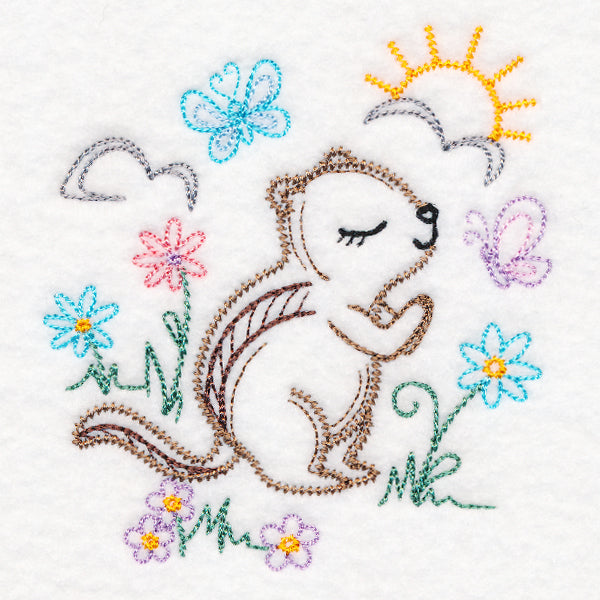 Praying Woodland Pals - Chipmunk (Vintage)