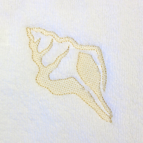 Blissful Conch Shell (Embossed)