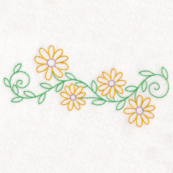 Bright Daisy Border (Vintage)