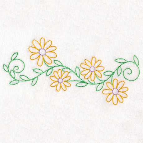 Bright Daisy Border (Vintage)