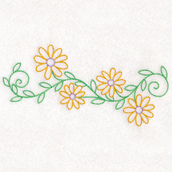 Bright Daisy Border (Vintage)
