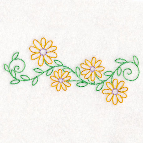 Bright Daisy Border (Vintage)