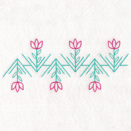Geometric Floral Border (Vintage)