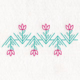 Geometric Floral Border (Vintage)