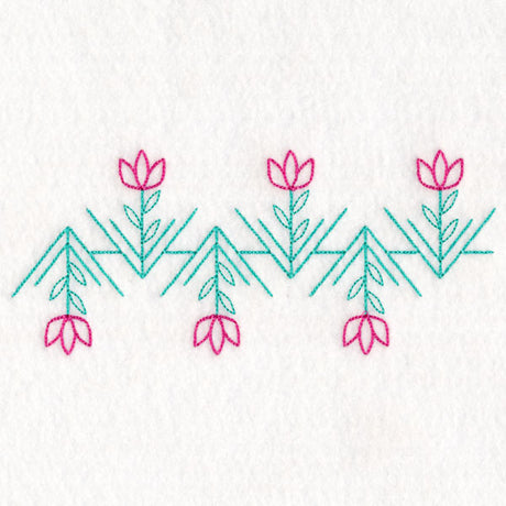 Geometric Floral Border (Vintage)