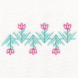 Geometric Floral Border (Vintage)