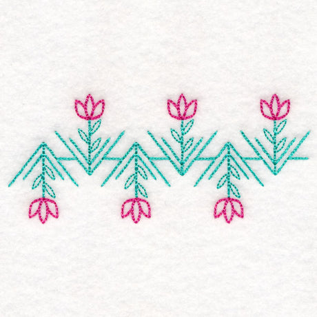 Geometric Floral Border (Vintage)