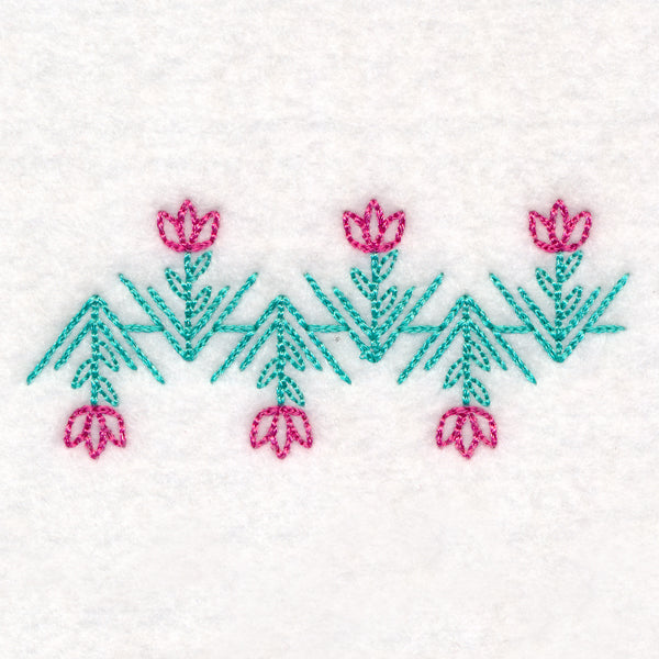 Geometric Floral Border (Vintage)