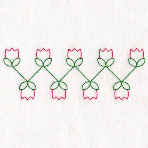 Simple Tulip Border (Vintage)