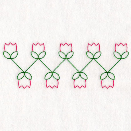 Simple Tulip Border (Vintage)