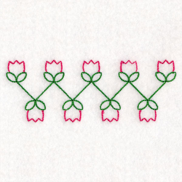 Simple Tulip Border (Vintage)