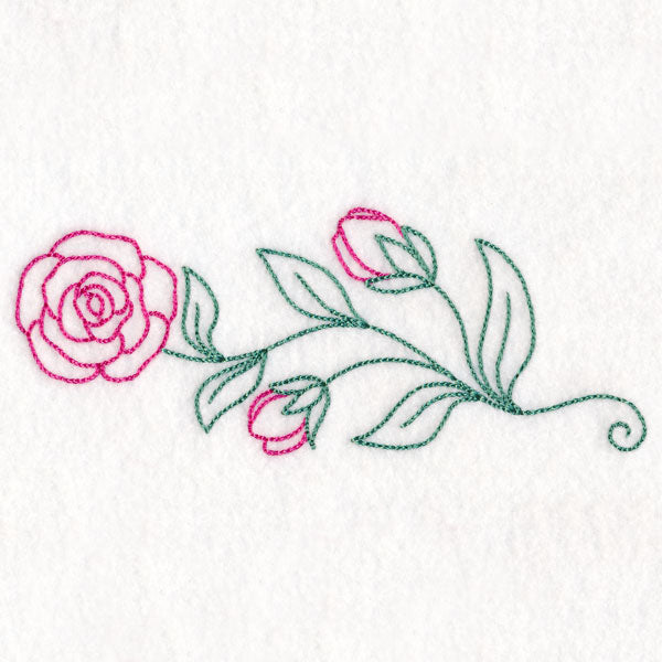 Elegant Rose Border (Vintage)