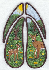 Whitetail Deer Track Scene