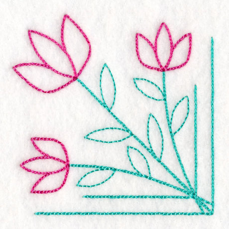 Geometric Floral Corner (Vintage)