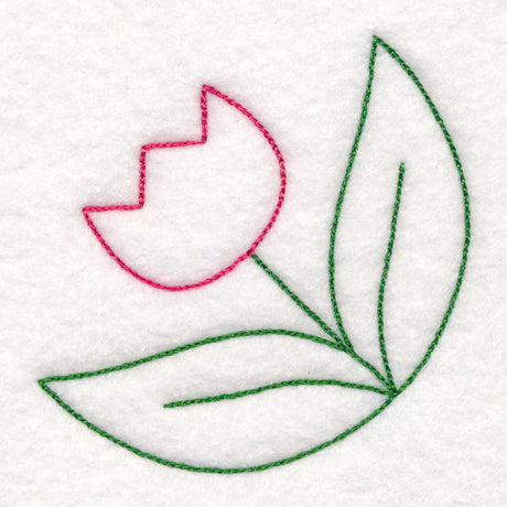 Simple Tulip Corner (Vintage)