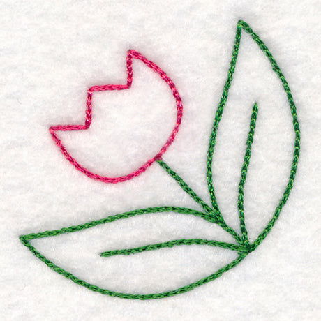 Simple Tulip Corner (Vintage)