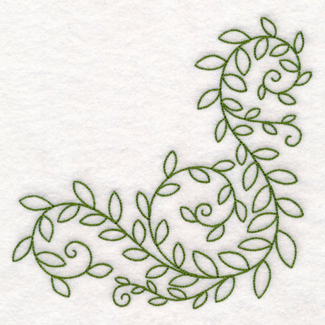 Swirling Vine Corner (Vintage)