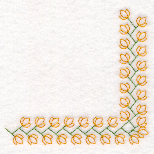 Zigzag Floral Corner (Vintage)