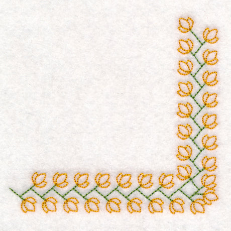 Zigzag Floral Corner (Vintage)