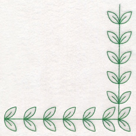 Serene Leaf Corner (Vintage)