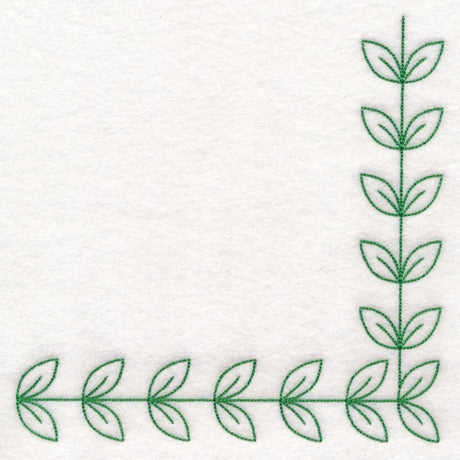 Serene Leaf Corner (Vintage)